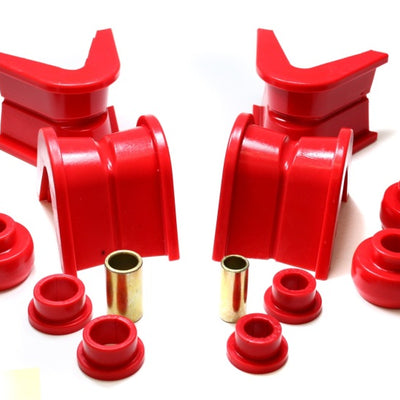 Energy Suspension 76-77 Ford Bronco/66-72 F-100/F-150 Red 7 Deg Offset Complete 14 Pc C-Bushing Set