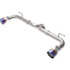 aFe Takeda 2-1/2in 304 SS Axle-Back Exhaust w/ Blue Flame Tips 14-18 Mazda 3 L4 2.0L/2.5L