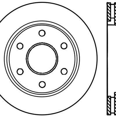 StopTech 02-06 Cadillac Escalade / Chevrolet Avalanche 1500 Front Left Slotted Cryo Rotor