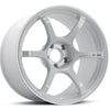 Advan RG-4 18x9.5 +25 5-112 Racing White Metallic & Ring Wheel