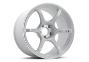 Advan RG-4 18x9 +25 5x114.3 Racing White Metallic and Ring Wheel