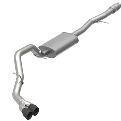 Kooks 2019+ GM 1500 Series Truck 6.2L CC w/ Short Box OEM x 3-1/2in SS Catback Exhaust w/Black Tips