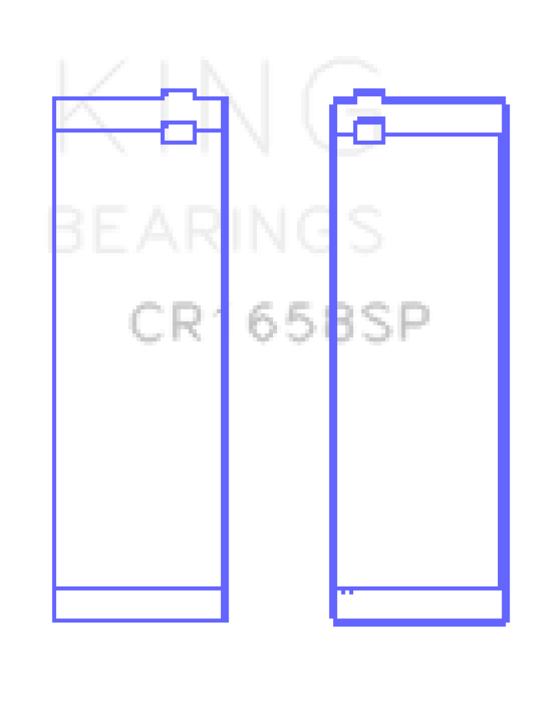 King Engine Bearings BMW N47 D20 A/N47S D20 D Sputter (Size +.25mm) Connecting Rod Bearing Set