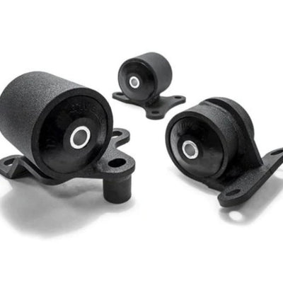 Innovative 90-93 Accord F-Series Black Steel Mounts 85A Bushings