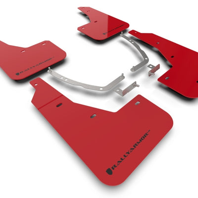 Rally Armor 22-24 Hyundai Ioniq 5 Red Mud Flap w/Black Logo