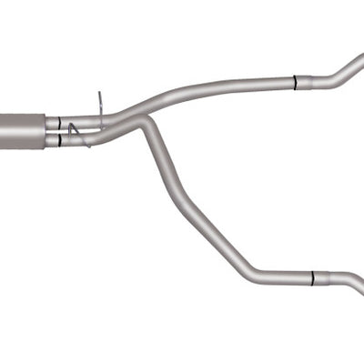 Gibson 96-02 Dodge Ram 2500 Base 8.0L 2.5in Cat-Back Dual Split Exhaust - Stainless