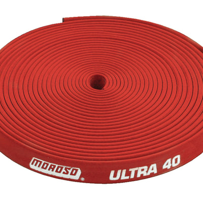 Moroso Insulated Spark Plug Wire Sleeve - Ultra 40 - 8.65mm - Red - 25ft Roll