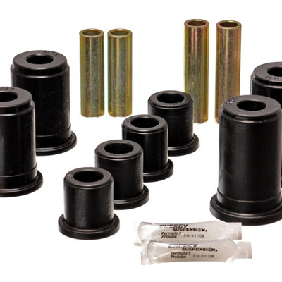 Energy Suspension 99-04 Chevy Silverado/GMC Sierra Black Front and Lower Control Arm Bushing Set