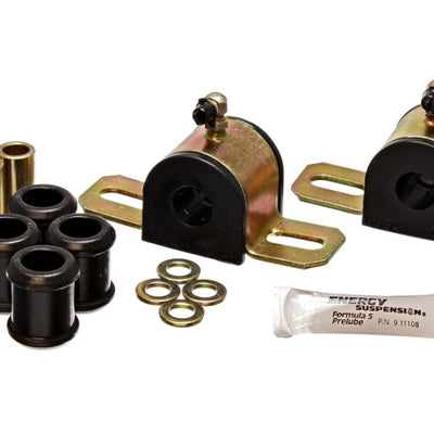 Energy Suspension 08-10 Chrysler 300C RWD / 07-10 Charger RWD Blk 17.5mm Rear Sway Bar Bushing Set