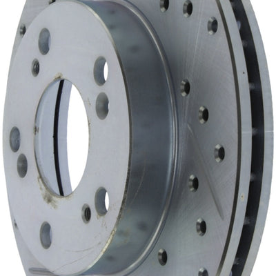 StopTech Select Sport 06-11 Honda Civic DX/EX/LX Slotted and Drilled Right Front Rotor