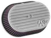 K&N Street Metal Intake System Side Draft Dyna/Softail Silver Intake System-Harley-Davidson
