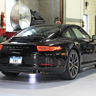 AWE Tuning Porsche 991 SwitchPath Exhaust for Non-PSE Cars Chrome Silver Tips