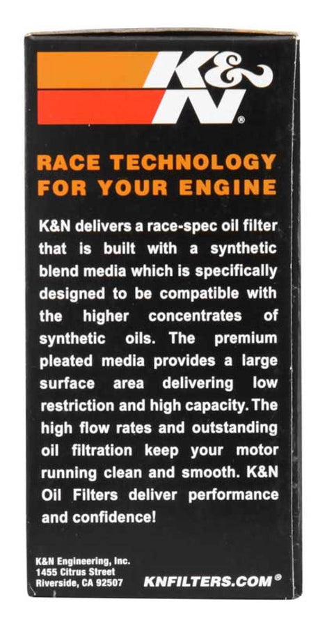K&N 1.625in OD x 2.719in H Oil Filter
