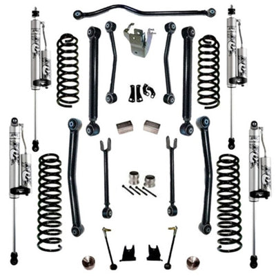 Superlift 07-18 Jeep Wrangler JK 4WD 4in Suspension Lift Kit w/ Fox 2.0 Res Shocks