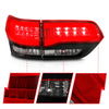 ANZO 2014-2016 Jeep Grand Cherokee LED Taillights Red/Clear