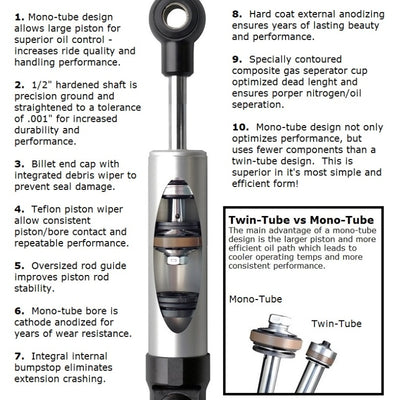 Ridetech 60-76 Dodge Plymouth A-B-E-Body HQ Series Rear Shock