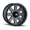 ION Type 134 20x10 / 6x135 BP / -19mm Offset / 87mm Hub Matte Gunmetal/Black Beadlock Wheel