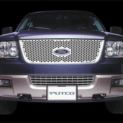 Putco 99-03 Ford F-150 (Bar Grille) w/ Logo CutOut Punch Stainless Steel Grilles