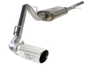 aFe MACHForce XP Exh CB, Stainless steel GM Silverado/Sierra 1500 2014 V*-5.3/6.2L Polished tip
