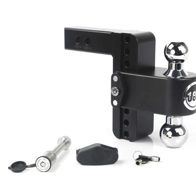 Weigh Safe 180 Hitch 6in Drop Hitch & 2in Shank (10K/12.5K GTWR) w/WS05 - Black Cerakote