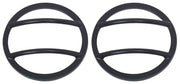 Kentrol 07-18 Jeep Wrangler JK Fog Light Cover Pair - Textured Black