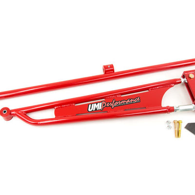 UMI Performance 82-02 GM F-Body Weld In Mild Steel Torque Arm Straight Crossmember - Red