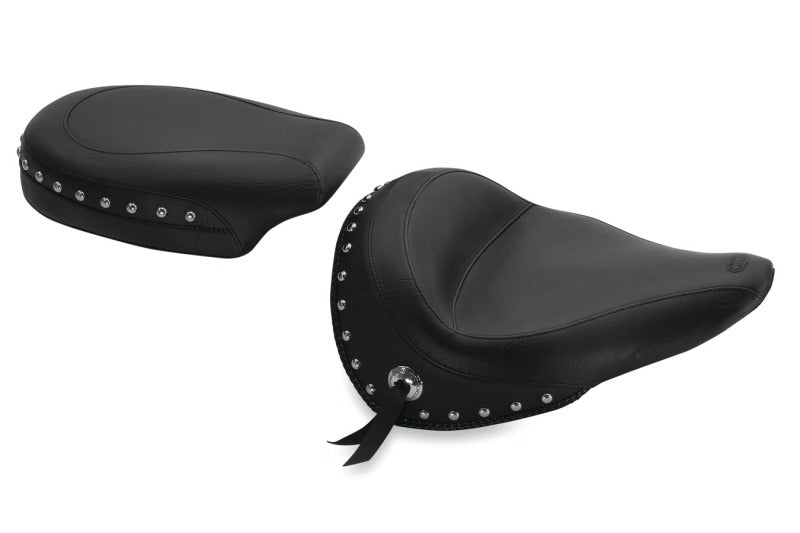 Mustang 14-21 Yamaha Bolt Standard Touring Solo Seat w/Studs- Black