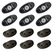 Rigid Industries Rock Light Kit- Red (6 lights)