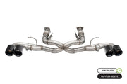 Corsa 20-25 Chevrolet Corvette C8 RWD 3in Xtreme Cat-Back Exhaust w/4.5in Carbon Fiber Black PVD Tip