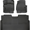 Husky Liners 15-23 Ford F-150 SuperCrew Weatherbeater Black Front & 2nd Seat Floor Liners