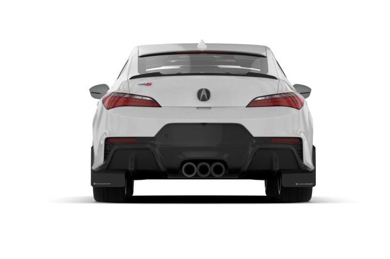 Rally Armor 23-25 Acura Integra A-Spec Black UR Mud Flap W/Blue Logo (No Drilling Req.)