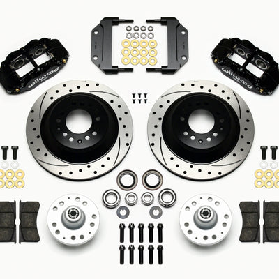 Wilwood Narrow Superlite 6R Front Hub & 1PC Rtr Kit 12.88in Drilled Magnum Force Drop Spindle