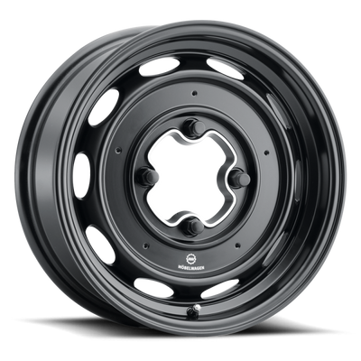 Mobelwagen MW-430B Interceptor 15x4.5in / 4x130 BP / 25mm Offset / 85.85mm Bore - Black Wheel
