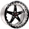 Weld S71 17x10 / 5x4.75 BP / 4.7in. BS Black Wheel (High Pad) - Black Single Beadlock MT