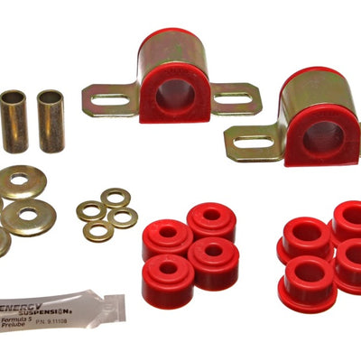 Energy Suspension 84-01 Jeep Cherokee Red Frt 25mm Sway Bar Bushing Set w/End Link Bushings