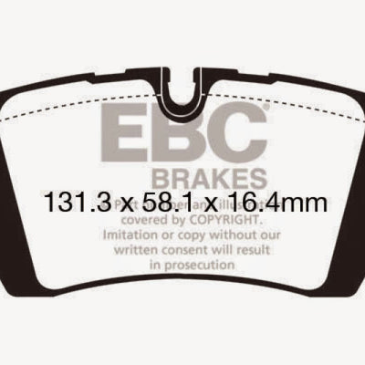 EBC 13+ Land Rover Range Rover 3.0 Supercharged Extra Duty Rear Brake Pads