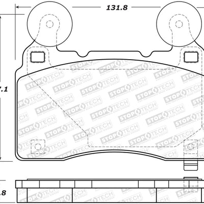 StopTech Performance 14-19 Cadillac CTS Front Brake Pads