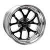 Weld S76 17x9 / 5x4.75 BP / 6.8in. BS Black Wheel (Medium Pad) - Non-Beadlock