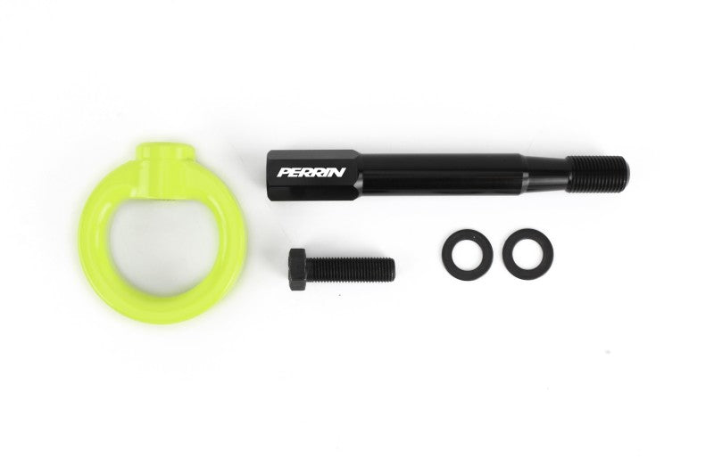 PERRIN 14-19 Subaru Forester Tow Hook Kit (Rear) - Neon Yellow