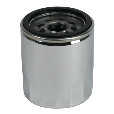 Moroso 97-06 Early GM LS 13/16in Thread 3-1/2in Tall Oil Filter - Chrome