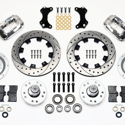 Wilwood Forged Dynalite Front Kit 12.19in Drilled-Polished WWE ProSpindle