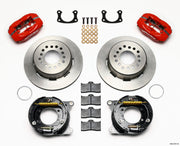 Wilwood Forged Dynalite P/S Park Brake Kit Red New Big Ford 2.50in Offset Front Caliper Mount