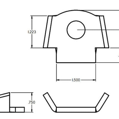 Ridetech Shock Tab Sway Bar Tab