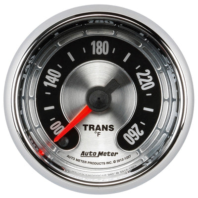 Autometer American Muscle 52mm Full Sweep Electric 100-260 Deg F Transmission Temperature Gauge