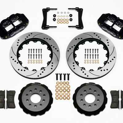 Wilwood Narrow Superlite 6R Front Hat Kit 14.00in Drilled 2005-2014 Mustang