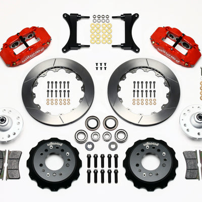 Wilwood Narrow Superlite 6R Front Hub Kit 12.88in Red 79-87 GM G Body