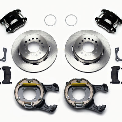 Wilwood D154 P/S Park Brake Kit 12 Bolt 2.81in Offset Staggered Shock