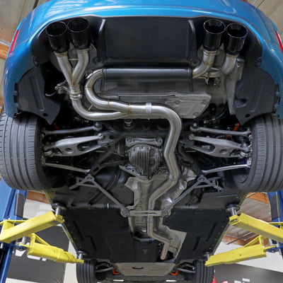 aFe 16-18 BMW M2 L6-3.0L MACH Force-Xp 3in to 2.5in 304 SS Cat-Back Exhaust System-Quad Polish Tips