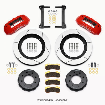 Wilwood TX6R Front Kit 16.00in Red 1999-2010 GM H2 Truck/SUV 2500