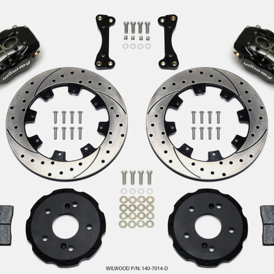 Wilwood Forged Dynalite Front Hat Kit 12.19in Drilled 02-06 Acura RSX-5 Lug